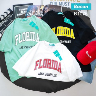 ใหม่ !! เสื้อยืดโอเวอร์ไซส์ สกรีนลาย FLORIDA ผ้าคอตตอนผ้าดีใส่สบาย #พร้อมส่ง