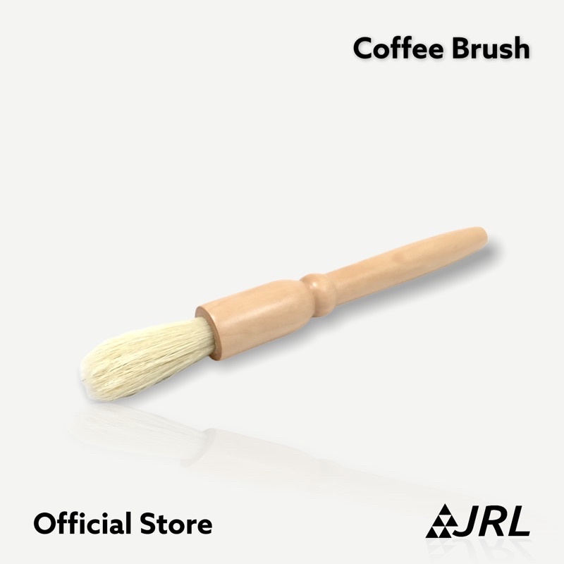 (ขนหมูแท้ 100%) Koonan แปรงปัดผงกาแฟ (สีน้ำตาลอ่อน)