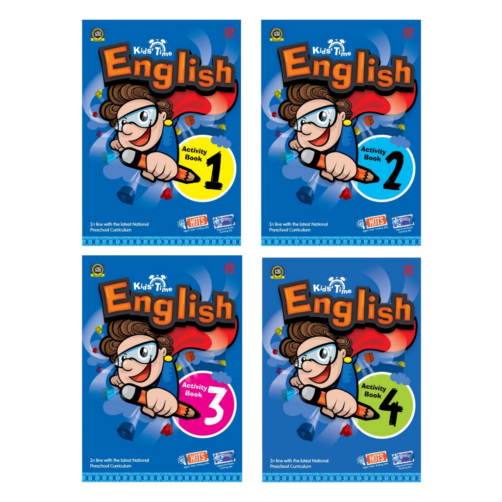 หนังสือเรียนอนุบาล Kids' Time English Activity Book แบบเรียนอนุบาล แบบฝึกหัดเด็ก Pelangithai