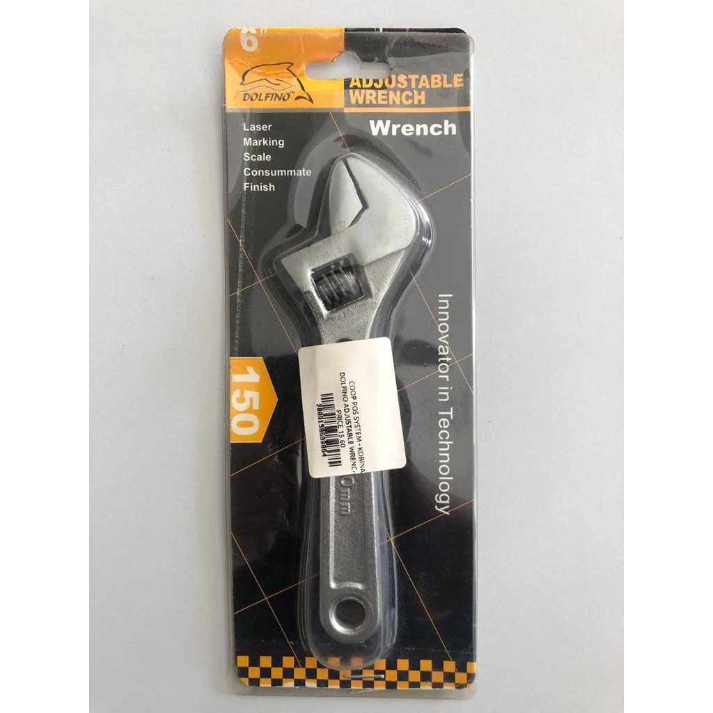 DOLFINO ADJUSTABLE WRENCH 6"