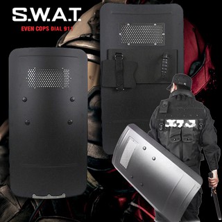 SWAT SHIELD โล่เหล็ก โล่โลหะ โล่ตำรวจ Police ทหาร Soldier ปราบจลาจล