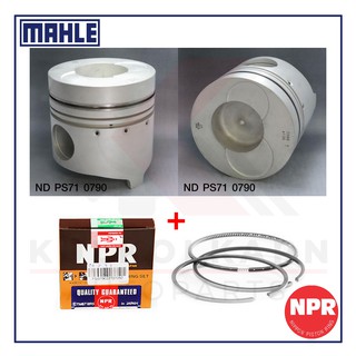 MAHLE ลูกสูบ+แหวน NPR สำหรับ NISSAN CW53, CD53, CW510 รุ่นเครื่อง RE8, RE10