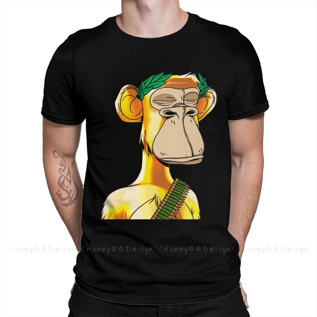 ผู้ชาย Bored Ape Yacht Club BAYC NFT เสื้อยืด 3105 คลาสสิกผ้าฝ้าย O คอ Tees Harajuku ผู้ใหญ่เสื้อ Ov