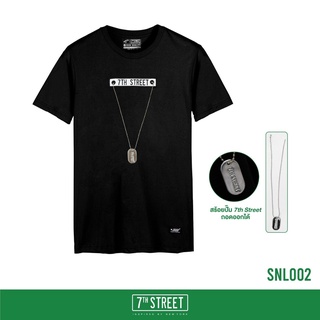 เสื้อยืดผ้าฝ้ายพิมพ์ลายขายดีเสื้อยืดแขนสั้น ​ ลายSILVER NECKLACE รุ่นSNL ของแท้100%  พร้อมส่ง 4 สี