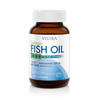 Vistra Salmon Fish Oil 1000mg Plus vitamin Eวิสทร้า ฟิชออยด์ 1000 มก.