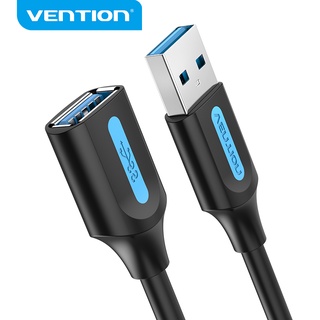 Vention สายต่อ USB USB3.0 ตัวผู้ ต่อเข้าตัวเมีย สําหรับคอมพิวเตอร์ คีย์บอร์ด เมาส์ VAS-A45/CBH/CBI