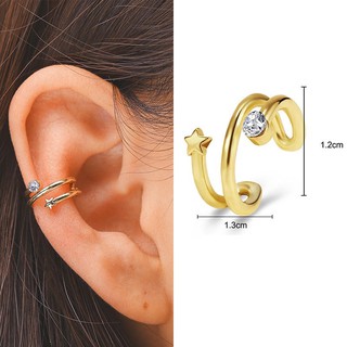 Earcuff ไม่เจาะหูก็ใส่ได้นะคะ สมารถปรับให้พอดีกับหูได้