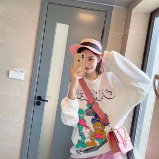 เซ็ตเสื้อยืดคอกลมแขนยาวลายการ์ฟิลด์
