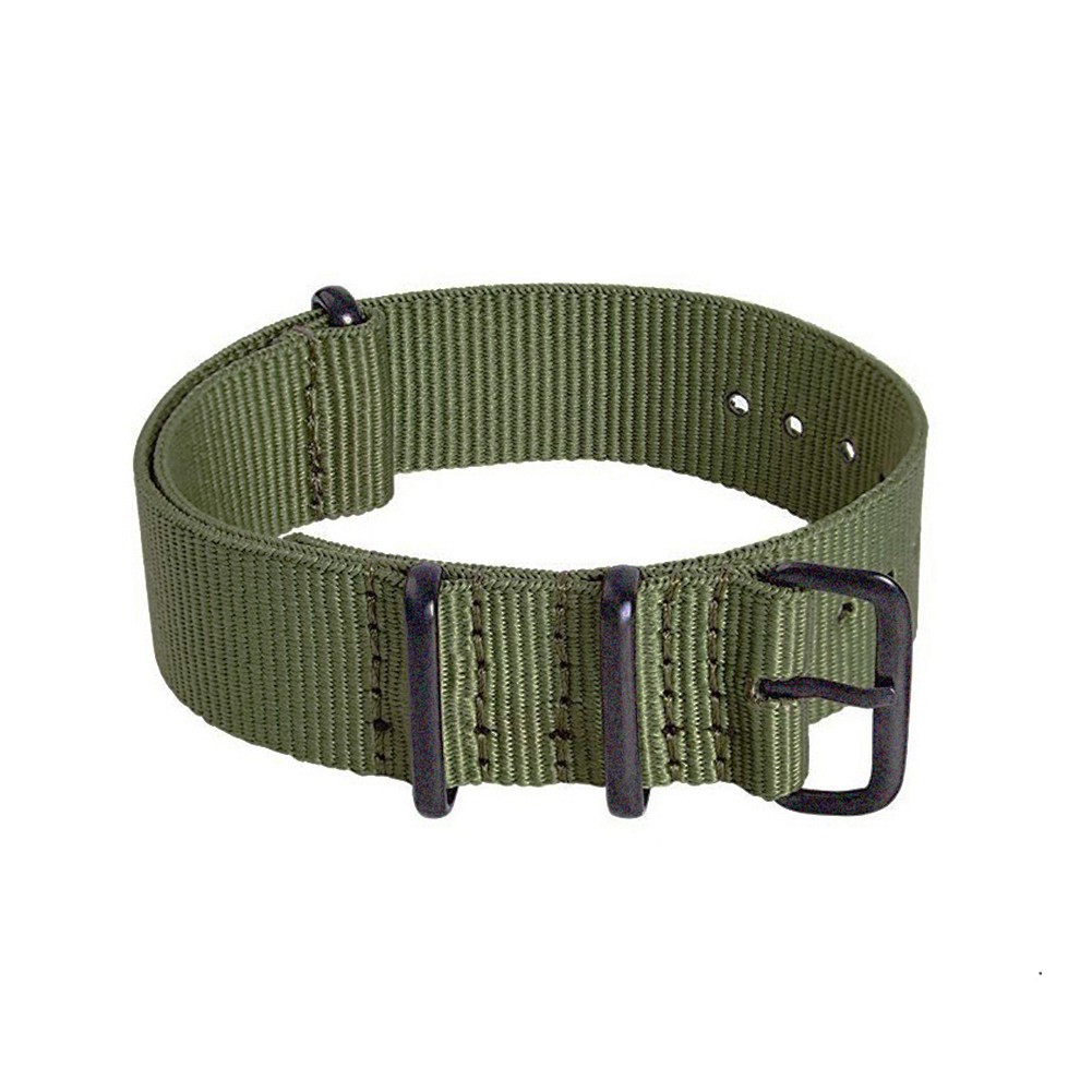 Army Green Nato Zulu Strap 18mm Watch สายรัดข้อมือ 22mm สายนาฬิกาเปลี่ยน 20mm สายนาฬิกาสําหรับผู้ชาย 24mm