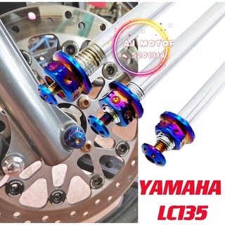 Lc135 ยางล้อหน้า หลัง ไทเทเนียมอัลลอย สําหรับ YAMAHA LC-135 SPORTRIM SPORT-RIM BATANG BOLT SCREW NUT TYRE 505 522