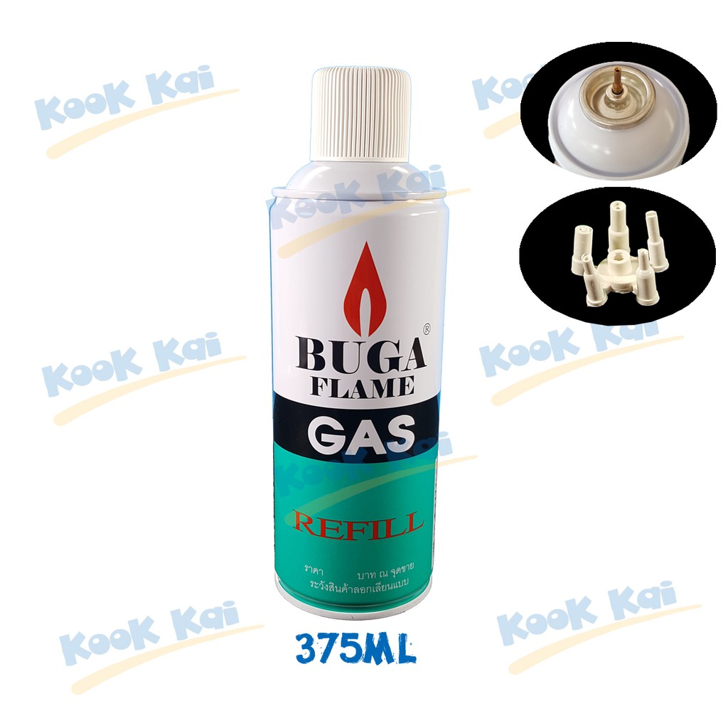 แก๊สกระป๋อง บูก้า Buga แก๊สเติมไฟแช็ค BUGA FLAME GAS refill เติมไฟแช็ค ...