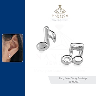 💎👩🏻‍⚕️ [เครื่องประดับ | ปลอดภัย] ต่างหู คนแพ้ง่าย : Tiny Love Song Earrings (TS-0008) Nantich Jewelry