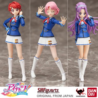 Figma งานแท้ ฟิกม่า Bandai S.H.Figuarts Aikatsu ไอคัทสึ ไอดอลสาวสุดป่วน Kitaoji Sakura &amp; Kanzaki Mizuki &amp; Ichinose Kaede