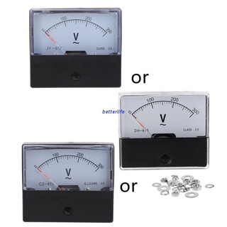 Btf AC 0-300V แผงมิเตอร์อนาล็อก โวลต์มิเตอร์ DH-670 แผงเกจวัดแรงดันไฟฟ้า โวลต์มิเตอร์