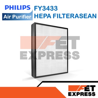 HEPA FILTERASEAN FY3433 แผ่นกรองเครื่ิองฟอกอากาศ สำหรับเครื่องฟอกอากาศ PHILIPS รุ่น AC3256 , AC3259