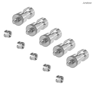 Andoer อะแดปเตอร์ขาตั้งกล้อง 1 / 4 " 3 / 8 "