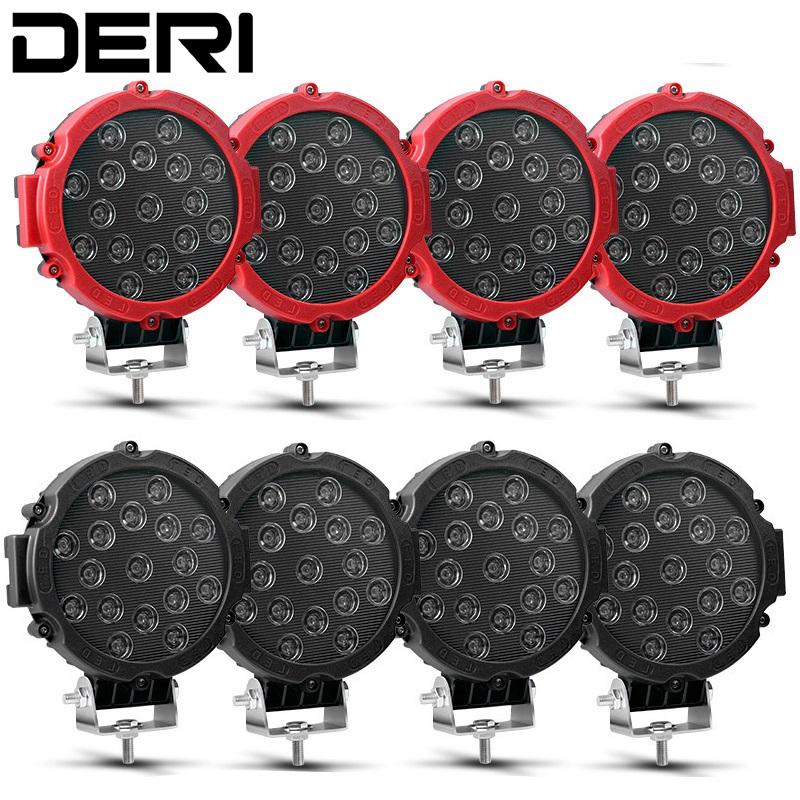 7 Inch LED Light Bar Offroad Work Lamp Headlight 12V 24V For Jeep 4x4 Motorcycles UTV SUV Truck Trai