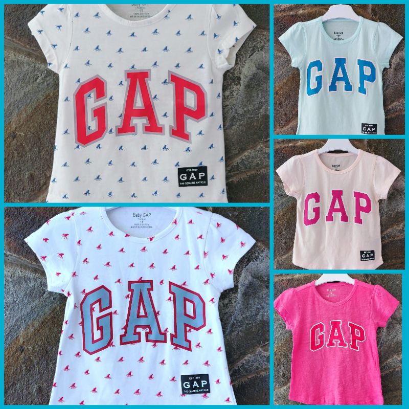 เสื้อยืด Baby gap cmt สําหรับเด็กผู้หญิง 1 ถึง 5y