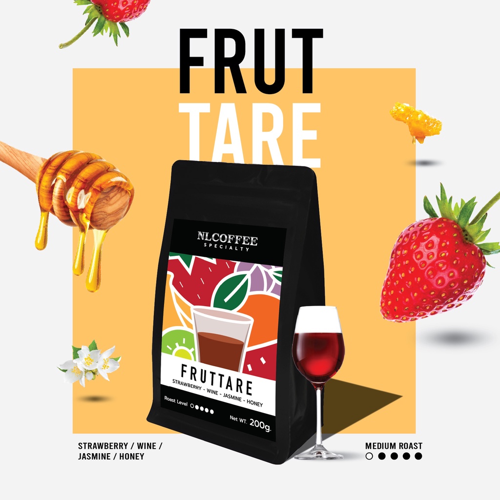 NLCOFFEE SPECIALTY เมล็ดกาแฟ Fruttare - Special Blend 200กรัม