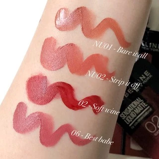 Maybelline เมย์เบลลีน ลิปซอง เนื้อแมท 2 มล. ในแบบซอง ลิปเนื้อละมุน เนียนไม่เหนอะ