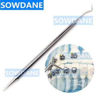 Double Ends Dental Bracket Lockpicks Self-ligating Braces Opener Dental Opener Tool for Opening Self Ligating Passive Br