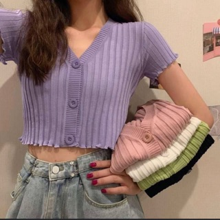 เสื้อไหมพรมสีพาสเทล ใส่ได้ทุกวัน ผ้านิ่มมากกก สาวตัวเล็ก สาวเจ้าเนื้อก็ใส่ได้