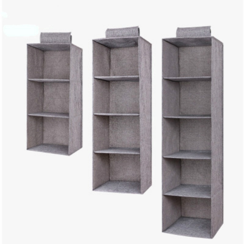 3//4//5 Layers Home Wardrobe Hanging Clothes Rack Closet Organizer Storage Fabric