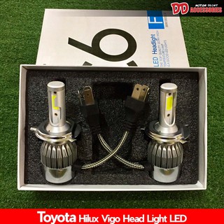 หลอดไฟหน้า LED Vigo 2005 2007 2009 2011 2013 2014 vigo champ โคมไฟหน้าเดิมๆ ไฟสีขาว สูงต่ำ ดวงเดียวครับ