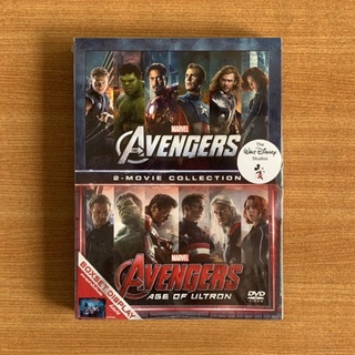 DVD : The Avengers ภาค 1 + 2 Age of Ultron [มือ 1 Boxset] Marvel ดีวีดี หนัง แผ่นแท้ ตรงปก