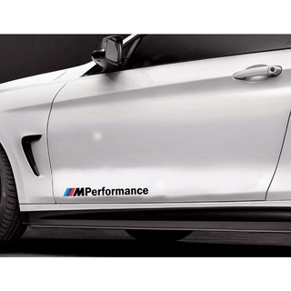 สติกเกอร์ไวนิล รูปตราสัญลักษณ์ M Performance สําหรับติดด้านข้าง 2 ชิ้น