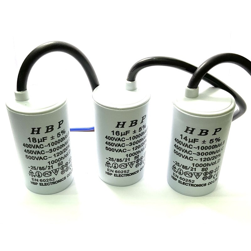 Cสตาร์ทMotor run14uf,16uf,18uf,20uf450vแบบสาย