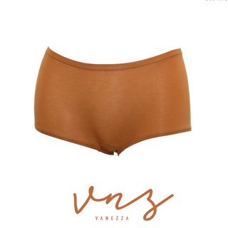 VNZ.VANEZZA กางเกงชั้นในผ้าเส้นใยธรรมชาติ PANTY แบบครึ่งเอว DL6401 สีดำ สีเนื้อ สีน้ำตาล