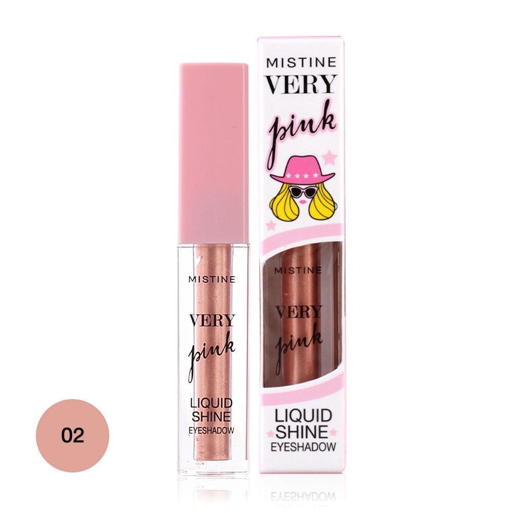 แบรนด์ญี่ปุ่น ราคาไม่แพง Mistine Very Pink Liquid Shine Shadow