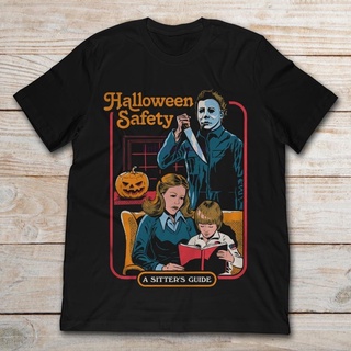 ใหม่ เสื้อยืดลําลอง ผ้าฝ้าย แขนสั้น พิมพ์ลาย Michael Myers สําหรับผู้ชาย