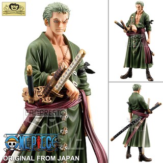 Model Figure งานแท้ Original ฟิกเกอร์ โมเดล One Piece วันพีซ เต็มพิกัดสลัดจอมลุย Roronoa Zoro โรโรโนอา โซโร