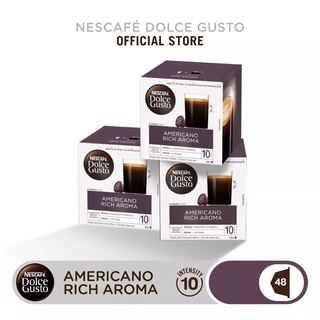  NESCAFE DOLCE GUSTO เนสกาแฟโดลเช่ กุสโต้ NEW AMERICANO นิว อเมริกาโน่ 16แคปซูล/กล่อง (3กล่อง)