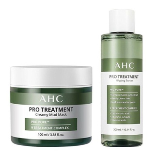 Ahc Pro Treatment มาสก์โคลนครีมมี่ 100 มล. / โทนเนอร์เช็ด 300 มล.