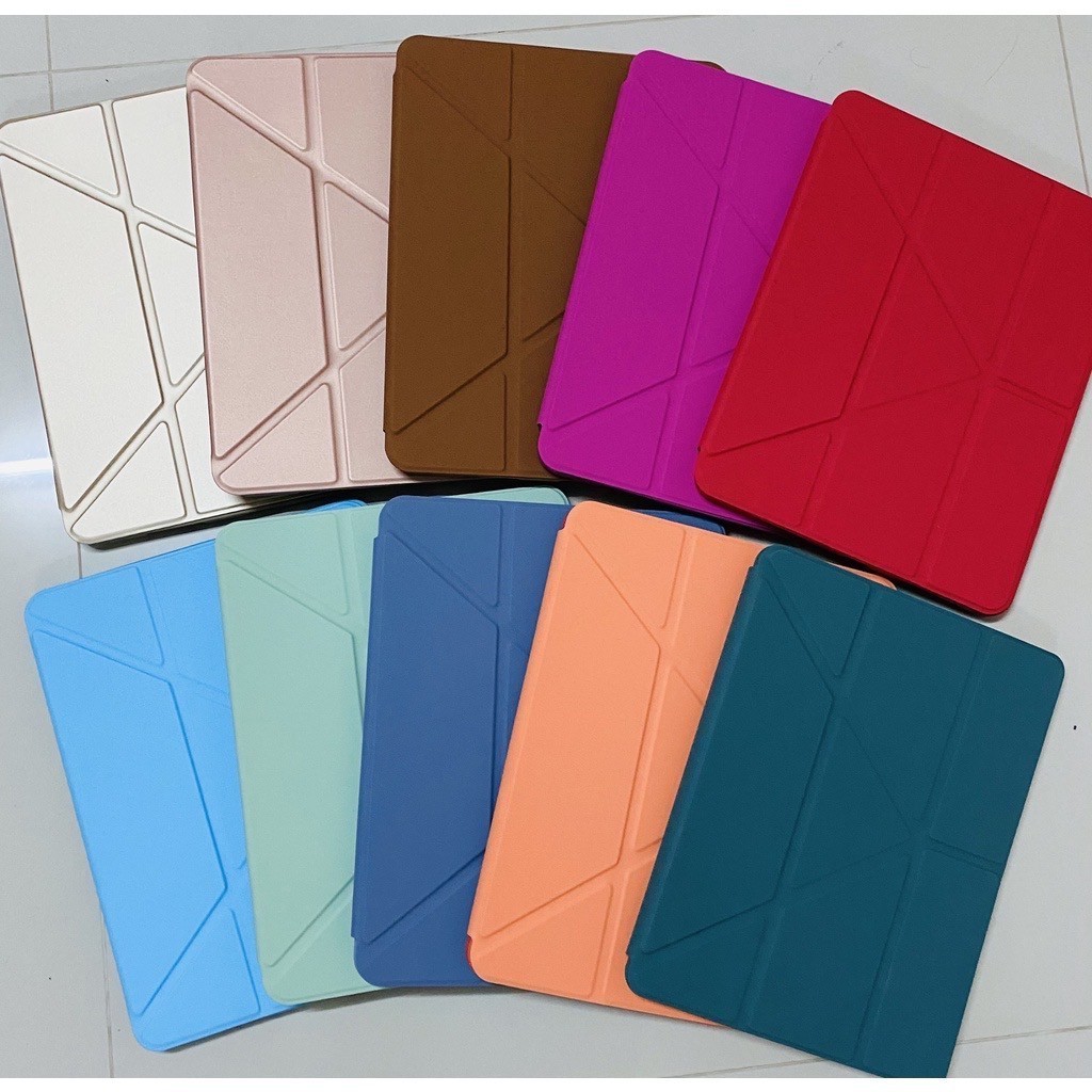 เคสสำหรับไอแพด Pastel พับจีบY ใส่ปากกาได้Gen 11 Air6 11 2024/Pro 2024/Gen5/6(9.7)Gen7/8/9(10.2)Air3(10.5)Air4/5(10.9)