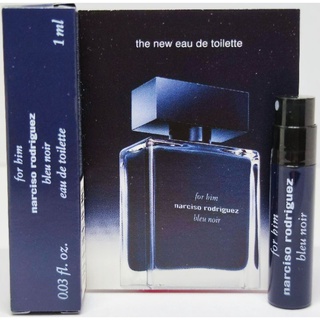 🔥🔥Vial Narciso Rodriguez Bleu Noir for him the new EDT 1ml ไวออลแท้💯  ค่าส่งถูก