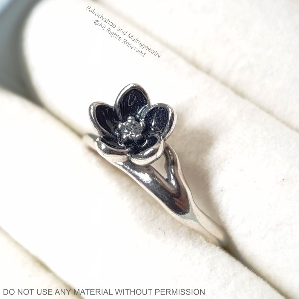 แหวนเงิน Pandora Mystic Floral Ring ของแท้100%