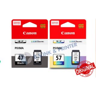 หมึกCanon Ink PG-47ดำ / CL-57สี ตลับหมึกพิมพ์ ของแท้ 100%