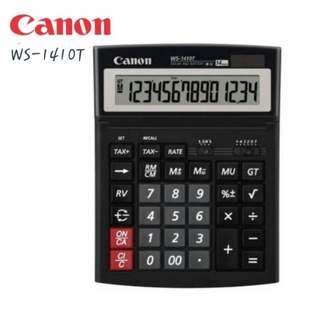 เครื่องคิดเลข CANON WS-1410T ตั้งโต๊ะ *จอ LCD ขนาดใหญ่ แสดงตัวเลข 14 หลัก* ปรับระดับจอได้