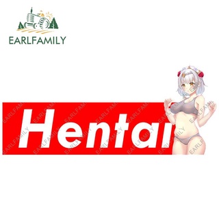 Earlfamily สติกเกอร์ไวนิล ลาย Hentai Genshin Impact ขนาด 13 ซม. x 5.5 ซม. สําหรับตกแต่งรถยนต์