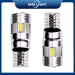 Mgllight หลอดไฟเลี้ยวรถยนต์ Led W5W T10 6000K 1 ชิ้น