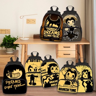 Bendy and the Ink Machine Backpack Student Pupils ravel Bags Schol bag For Kids Girl Boys