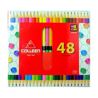 สีไม้ยาว 2หัว 48 สี ตรา Colleen No.787 Coloured Pencils