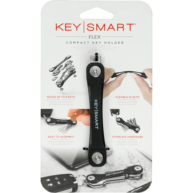 พวงกุญแจมินิมอลลิสต์ KeySmart Flex - Compact Key Holder and Keychain Organizer ของแท้ นำเข้าจากอเมริ