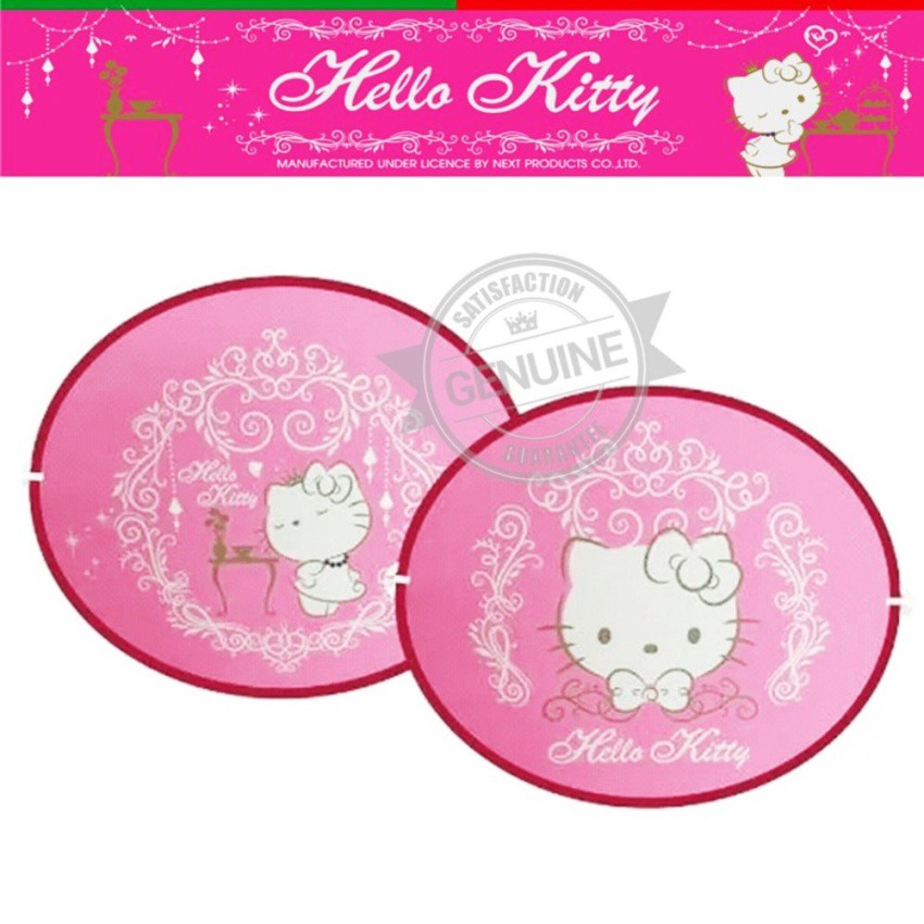 Best saller ม่านบังแดดด้านข้าง แพ็คคู่ Kitty Princess 1 คู่ 2 ชิ้น (Free Size)ใส่ได้กับรถทุกรุ่น อะไหร่รถ มอไซด์ ชิ้นส่วนมอไซด์ โลโก้รถ logoรถ คันสตาร์ทเดิม สายเร่งชุด อุปกรณ์แต่งรถ