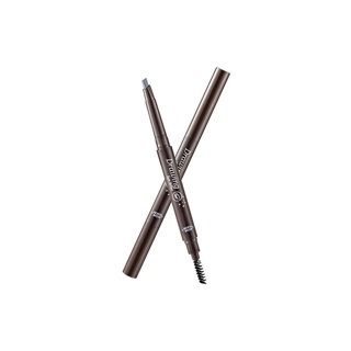 ดินสอเขียนคิ้วพร้อมแปรงกันน้ำกันเหงื่อติดทนที่เขียนเขียนคิ้วDouble eyebrow pencil-8018