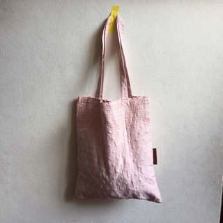 Pink tote bag